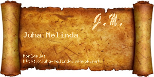 Juha Melinda névjegykártya